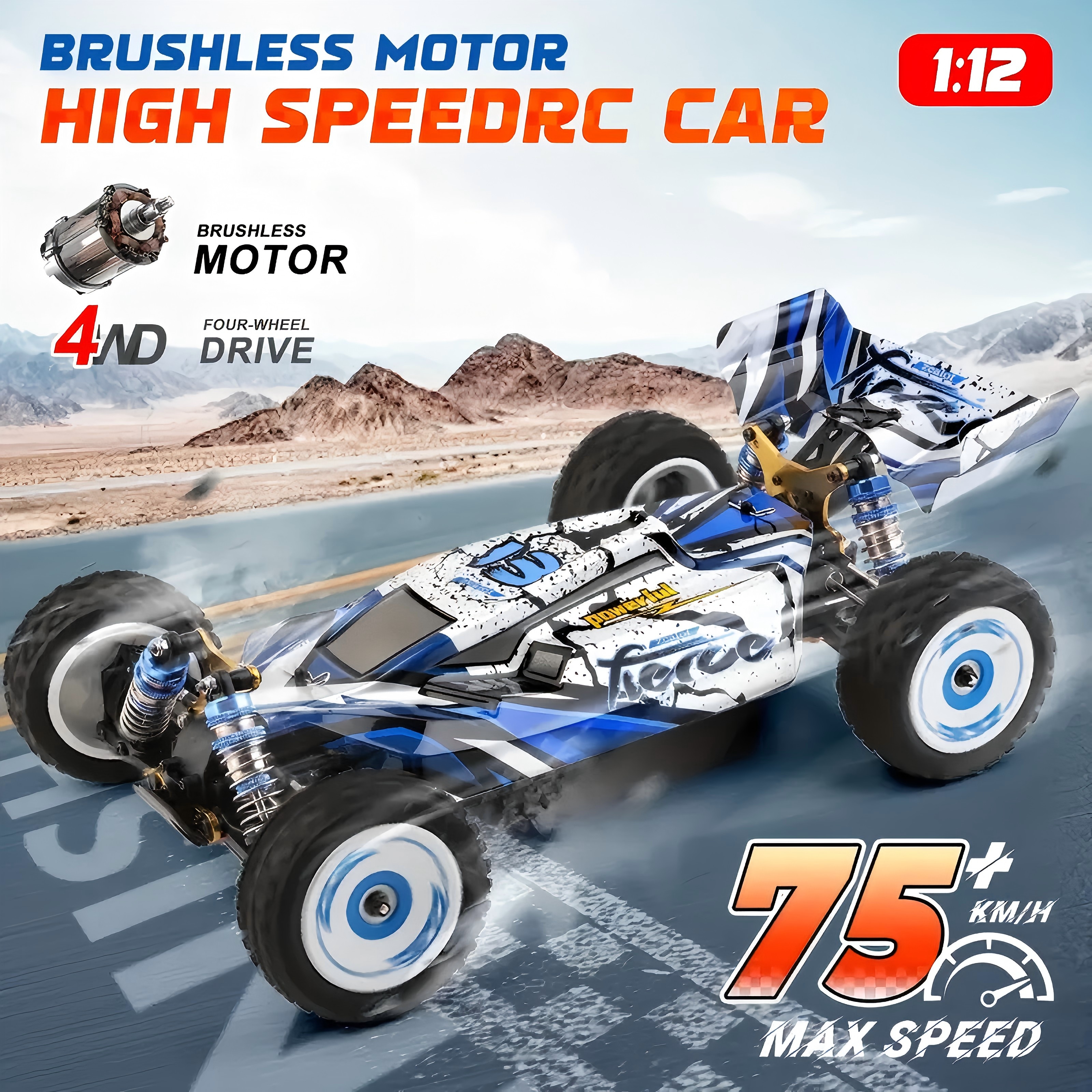 Yunshen Rc Hobby - 1/12 124017 Wltoys -V8 2.4G Racing