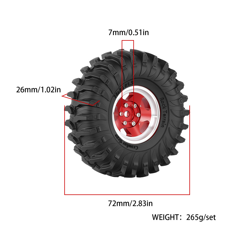1.3 inch Beadlock Wheels and T – Rc Hobby Crawler Bewertung und Preis