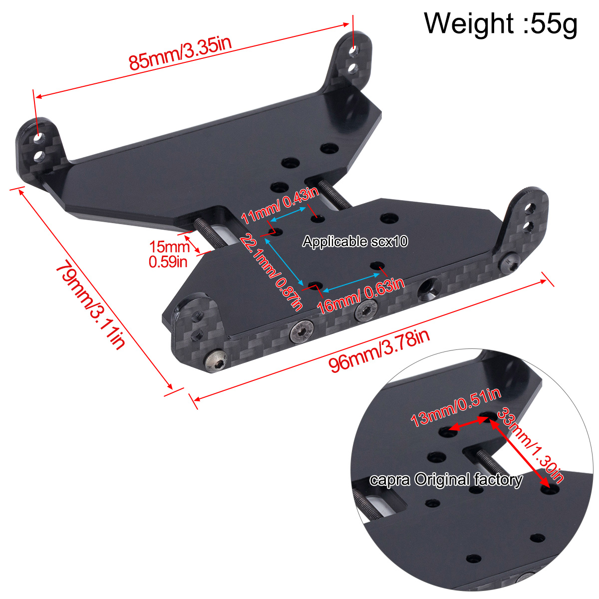 Carbon Fiber Chassis Skid Plat – Rc Hobby Crawler Bewertung und Preis