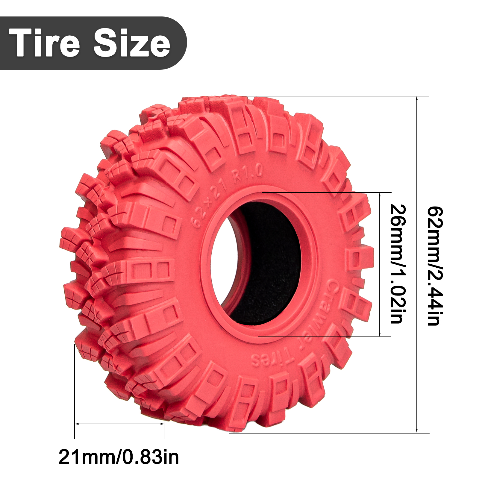 HFLRC 4PCS 1.0 Crawler Tires S – Rc Hobby Crawler Bewertung und Preis